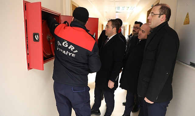 Ağrı GSB Tesislerinde Yangın Tedbirleri Denetimi Yapılıyor