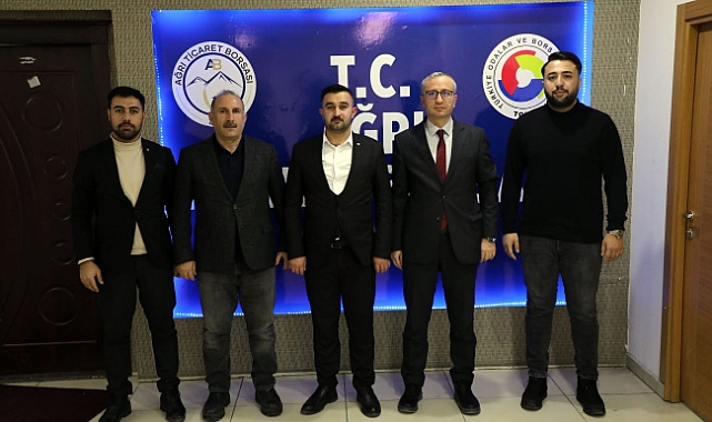 Ağrı İl Müdürü Kökrek, Ticaret Borsası Başkanı Yıldırım'ı ziyaret etti