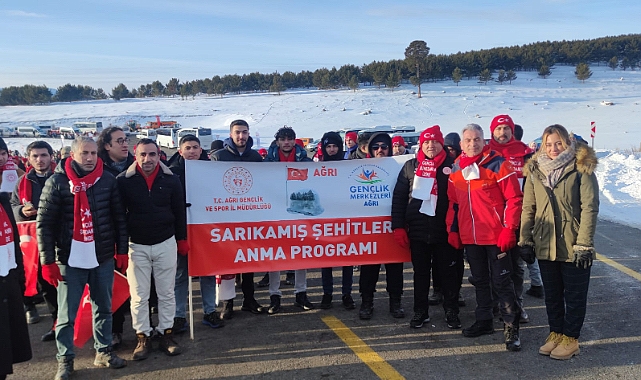 Ağrı Sarıkamış şehitleri için yürüdü