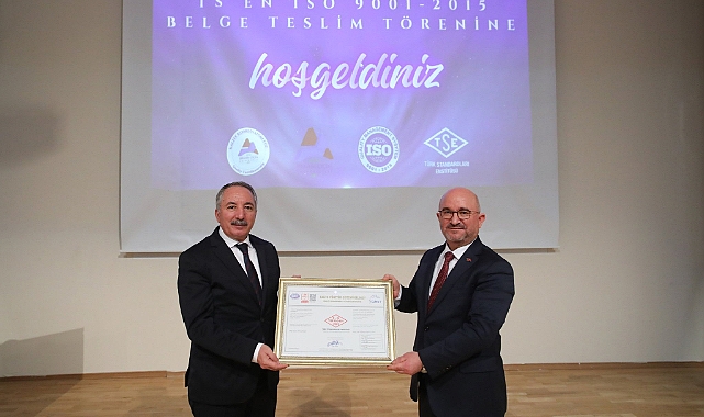 AİÇÜ'ye TSE Tarafından “TS EN ISO 90012015 Belgesi” Verildi