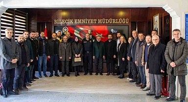 AK Parti Bilecik İl Başkanı Yıldırım, Bilecik İl Emniyet Müdürü Yılmaz ile bir araya geldi