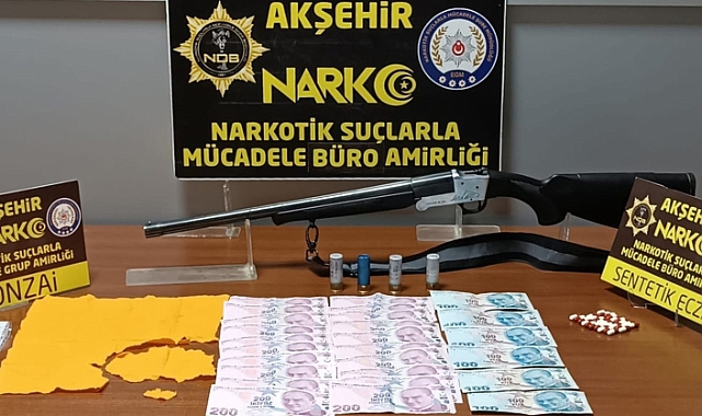 Akşehir’de uyuşturucu operasyonuna 1 tutuklama