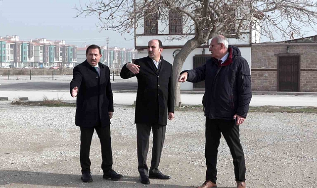 Başkan Altay ve Başkan Kılca Konya’nın kalbinde yükselen tarihi projeyi inceledi
