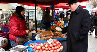 Başkan Kurt Yenikent Pazaryeri’ni ziyaret etti