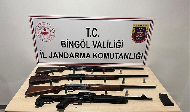 Bingöl'de 4 adet av tüfeği ele geçirildi
