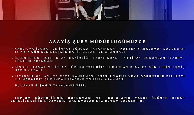 Bingöl'de aranan 4 şüpheli yakalandı