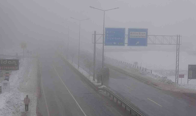 Bitlis'te yoğun sis ve dondurucu soğuklar hayatı olumsuz etkiliyor