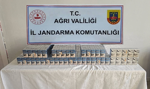 Diyadin’de gümrük kaçağı sigara yakalandı