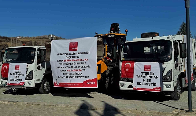 Doğanşehir Belediyesi'ne TBB'den araç desteği