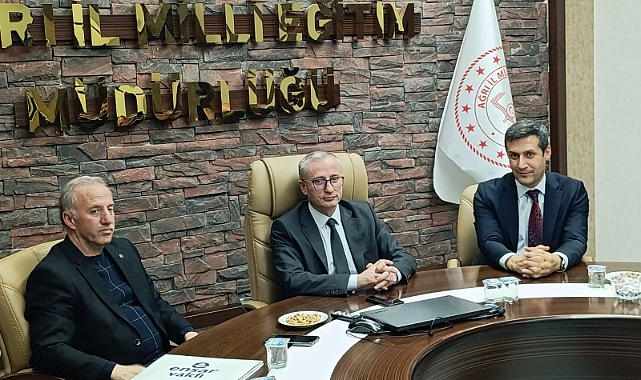 Ensar Vakfı Ağrı Şubesinden Milli Eğitim Müdürü Kökrek'e ziyaret