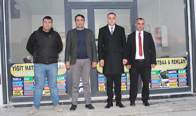 Erciş Ak Parti İlçe Başkanı Abidin Çalışkan'dan Erciş'in Sesi Gazetesine Ziyaret