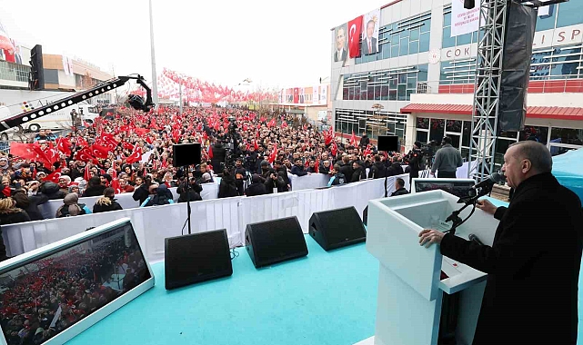 Erdoğan: "Söz verdiğimiz üzere, 2024 yılı sonu itibariyle konutlarımızın yüzde 40'ını tamamlamış durumdayız"