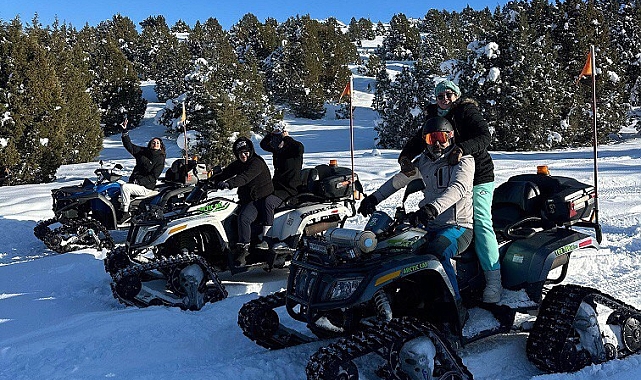 Ergan Dağı Kayak Merkezi'nde heyecan dorukta! ATV turları da yapılıyor
