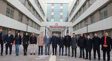 Erzincan'da bulunan Araştırma Hastanesi yeni hizmet binası incelendi