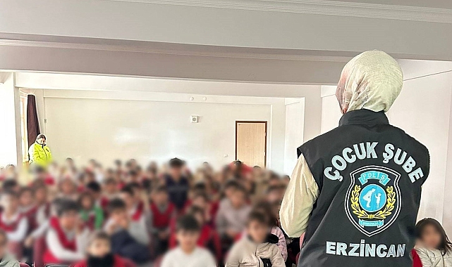 Erzincan'da polis çocuklara suçtan korunma eğitimi