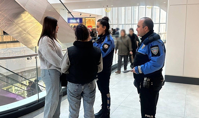 Erzincan'da polis ekiplerinden KADES ve dolandırıcılık bilgilendirmesi yapıldı