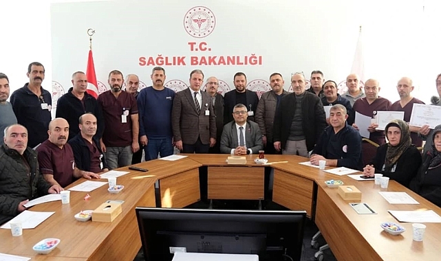Erzurum Şehir Hastanesi'nde çalışanlara vefa