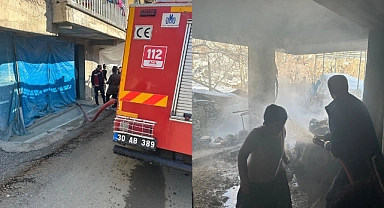 Hakkari’de korkutan yangın