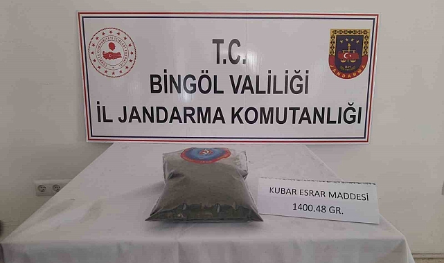 Jandarma Bingöl'de uyuşturucu madde ve tüfek ele geçirildi