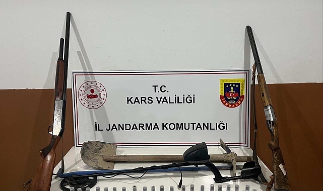 Kars'ta defineciler suçüstü yakalandı