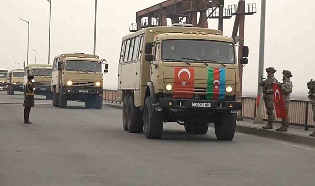 Kış Tatbikatı-2025'e katılacak Azerbaycan personeli, Iğdır Dilucu sınır kapısında karşılandı