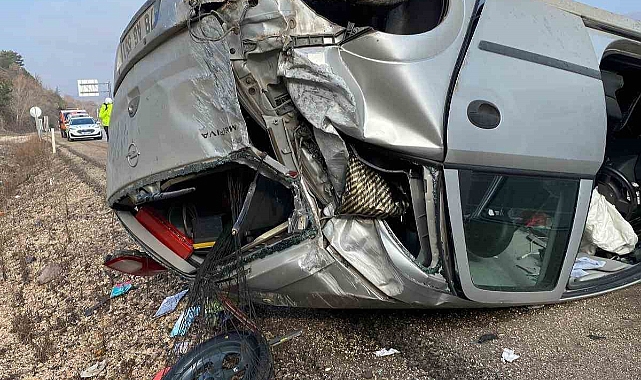 Kontrolden çıkan otomobil metrelerce savruldu: 1 yaralı