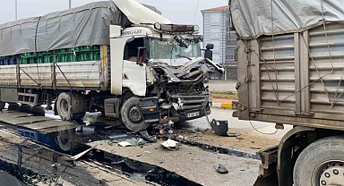 Konya’da tırlar çarpıştı: 1 yaralı