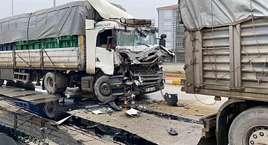 Konya’da tırlar çarpıştı: 1 yaralı