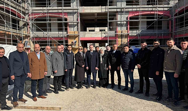 MAGİNDER yeni çarşı inşaatında inceleme yaptı