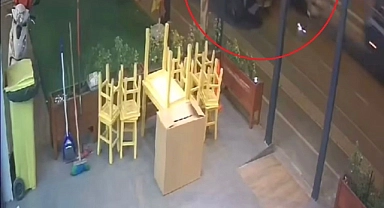 Makas atan sürücü böyle kaza yaptı
