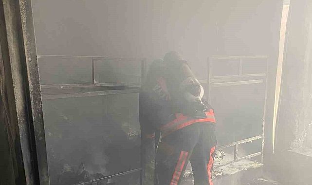Malatya'da inşaat işçilerinin kaldığı şantiyede yangın: 4 yaralı