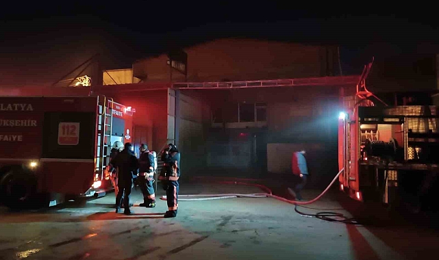 Malatya'da işyeri yangını