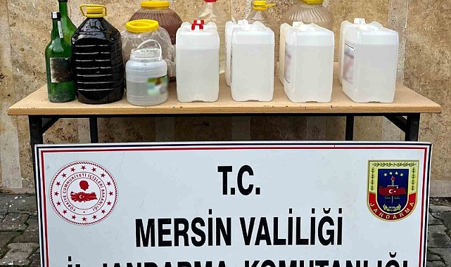 Mersin’de 85 litre sahte içki ele geçirildi