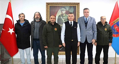 Muğla Büyükşehir Gazeteciler Cemiyeti’nden, Tuğgeneral Büyük’e ziyaret