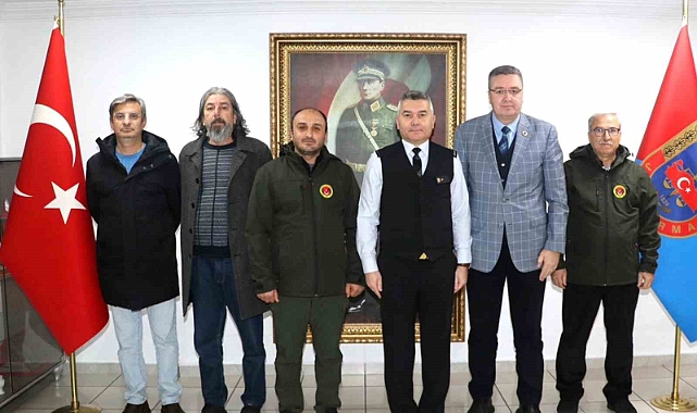 Muğla Büyükşehir Gazeteciler Cemiyeti’nden, Tuğgeneral Büyük’e ziyaret