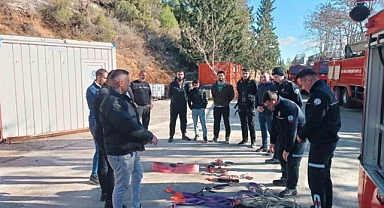 Muğla İtfaiyesi’nden Baca Temizlik Personeline eğitim