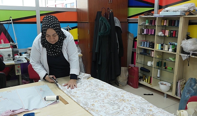 O ilde kadınlar hem üretiyor hem sosyalleşiyor