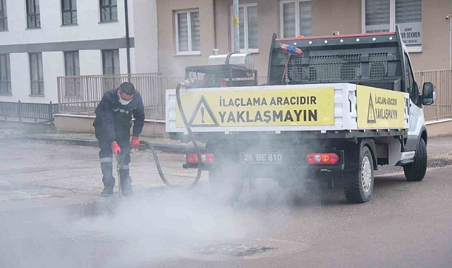 Odunpazarı’nda rögar ve kanalizasyonlarda kışlak mücadele