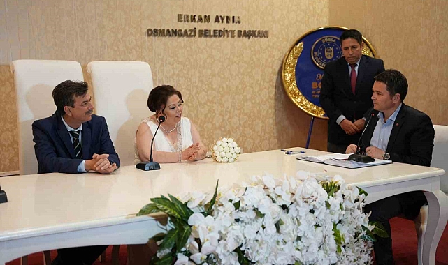 Osmangazi’de 1 yılda 6 bin 636 nikah kıyıldı