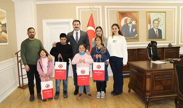 Özel öğrenciler Kaymakam Karali'yi ziyaret etti
