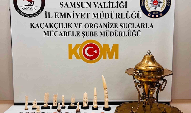 Samsun’da tarihi eser operasyonu