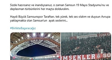 Samsunspor Başkanı Yıldırım, Avrupa ateşinin fitilini yaktı
