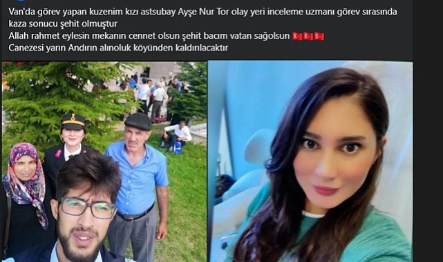 Şehit Astsubay Ayşe Nur Tor Nerelidir? Kahramanmaraşlı Astsubay Ayşe Nur Tor Nasıl Şehit Oldu?