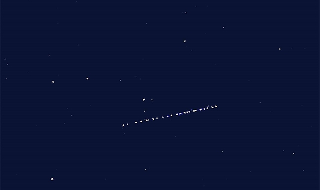 Starlink uyduları Bitlis semalarında görüldü