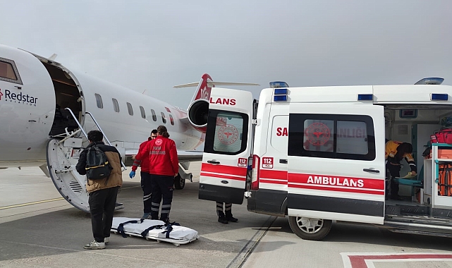 Van'da kalp hastası çocuk ambulans uçakla İzmir'e sevk edildi