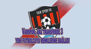 Vanspor, ara transferde 3 yeni futbolcuyu renklerine bağladı