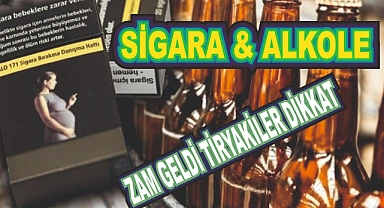 Yeni Yılda Sigara ve Alkole Nekadar Zam Yapıldı? İşte Zamlı Fiyatlar...