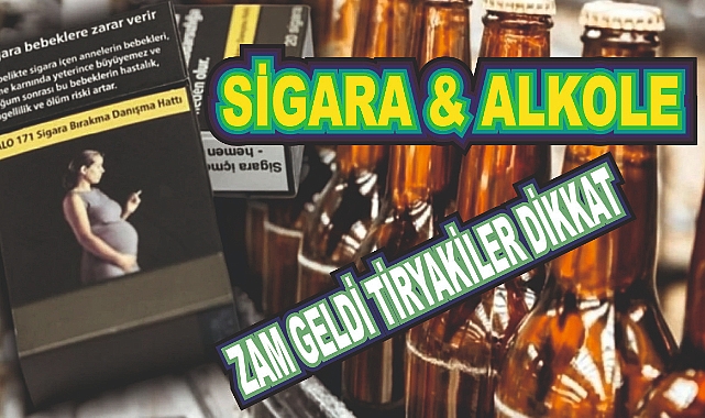 Yeni Yılda Sigara ve Alkole Nekadar Zam Yapıldı? İşte Zamlı Fiyatlar...