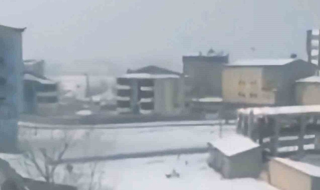 Yüksekova'da başıboş köpeklerin öğrencilere saldırı anı böyle görüntülendi