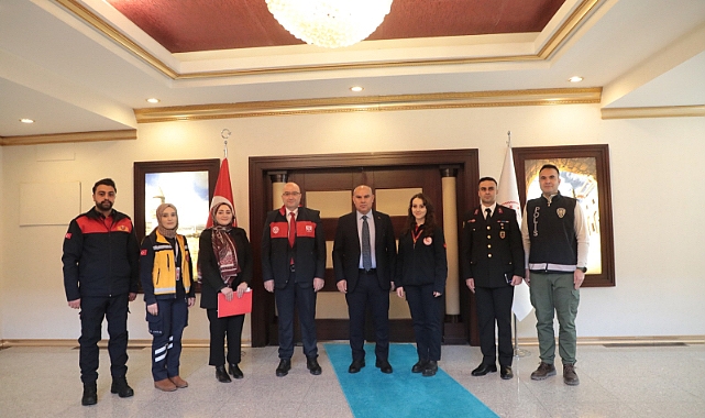 112 Günü" Dolayısıyla Acil Çağrı Merkezi’nden Vali Koç’a ziyaret